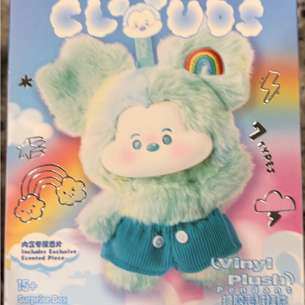 Disney Clouds Vinyl Plush Toy - Light Blue